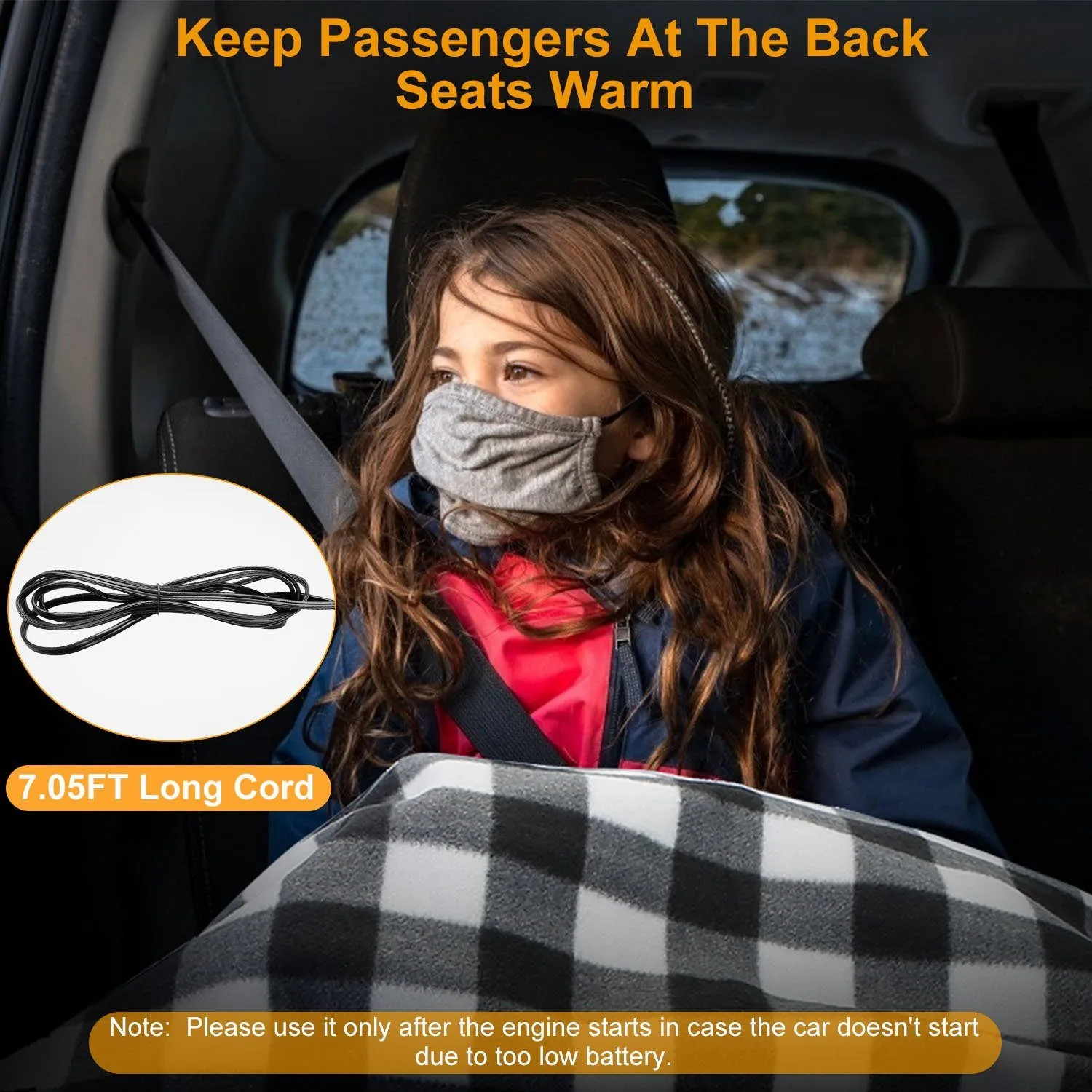 12V Electric Car Heated Blanket