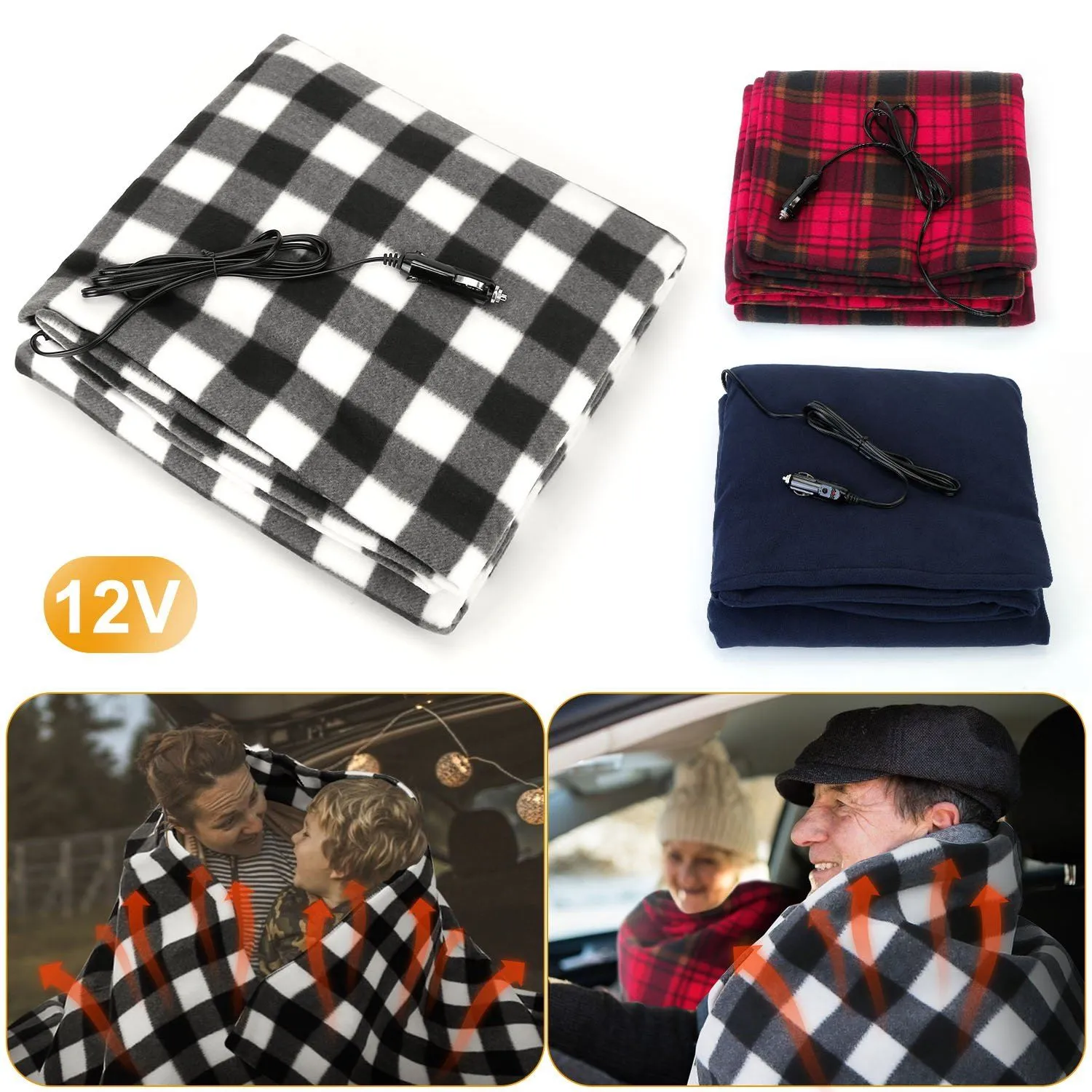 12V Electric Car Heated Blanket