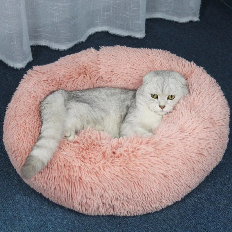 50cm-70cm Long Plush Super Soft Pet Bed