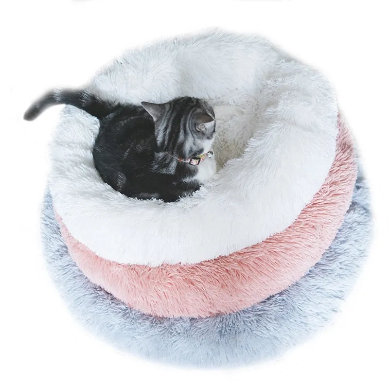 50cm-70cm Long Plush Super Soft Pet Bed