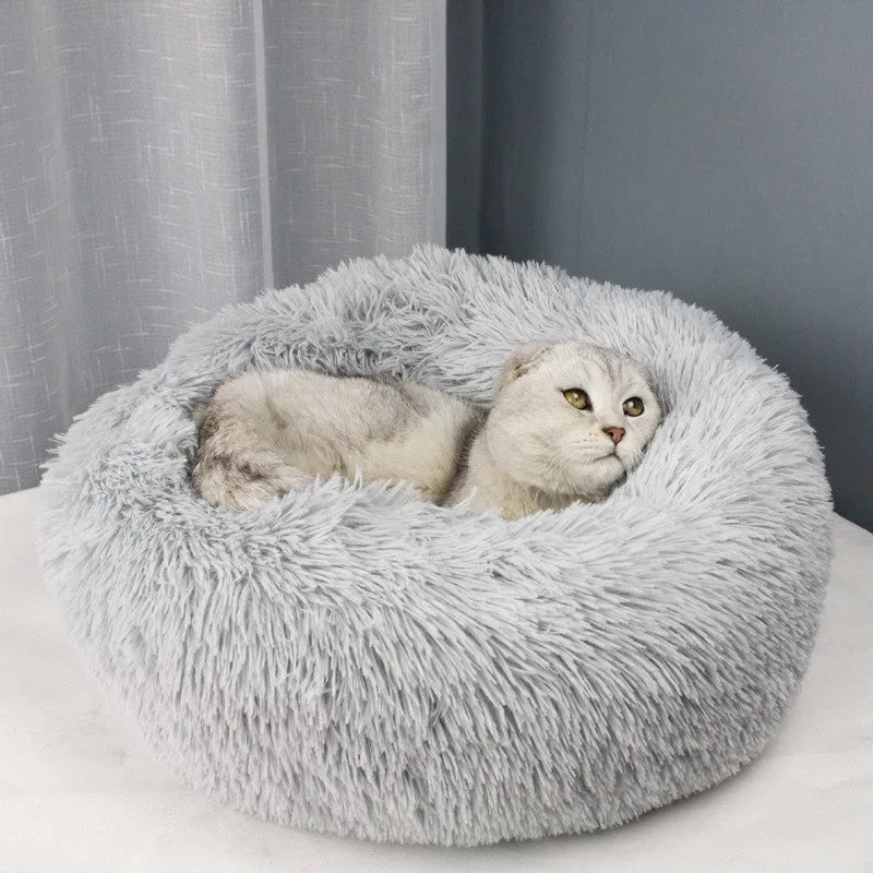50cm-70cm Long Plush Super Soft Pet Bed
