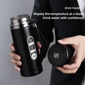 800ml-1L Stainless Steel Thermos Bottle with LED Display