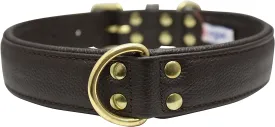 Angel - Alpine Soft Leather Dog Collar (Brown)
