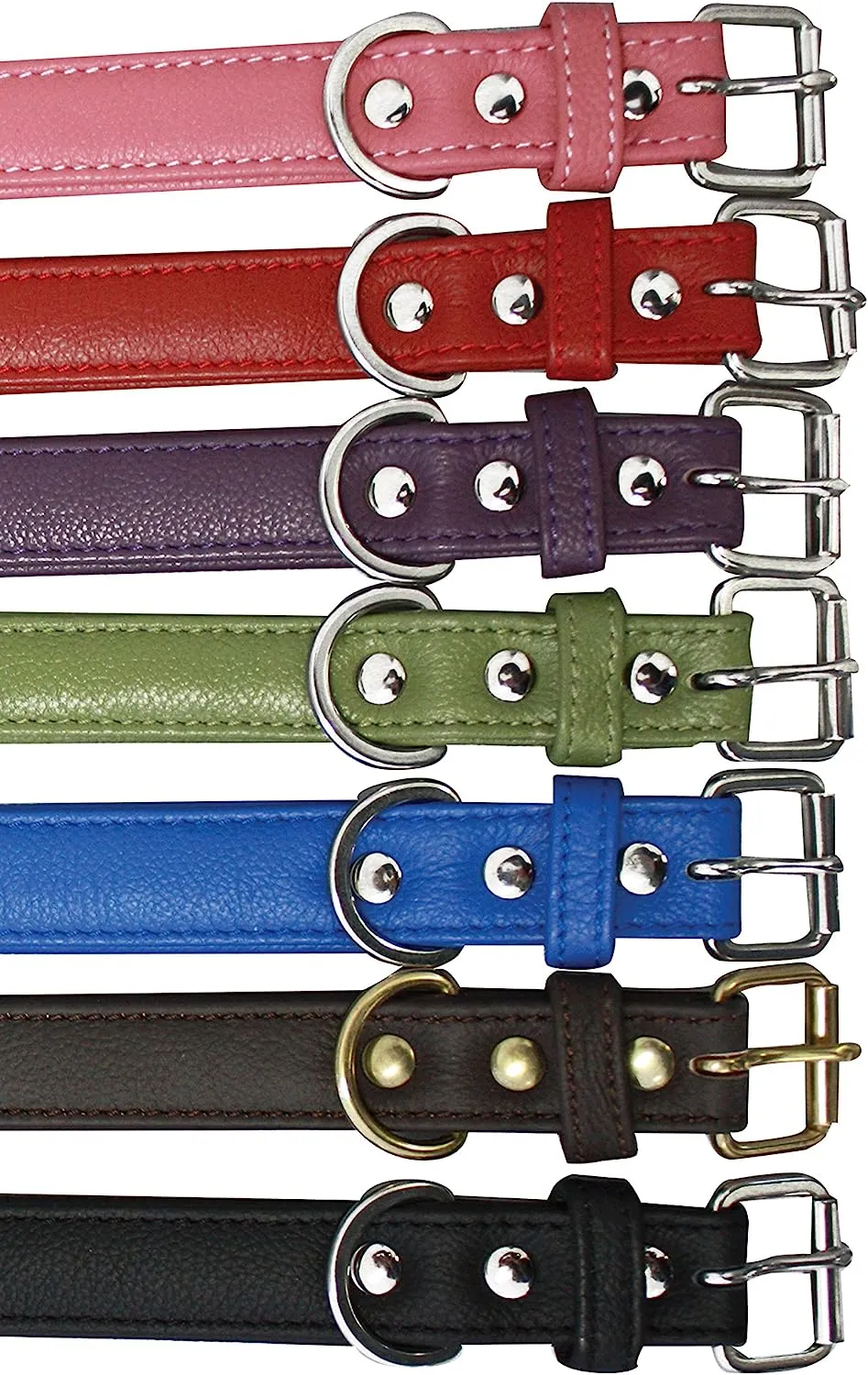 Angel - Alpine Soft Leather Dog Collar (Brown)