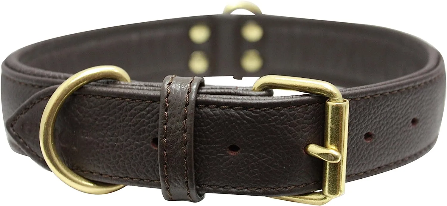 Angel - Alpine Soft Leather Dog Collar (Brown)