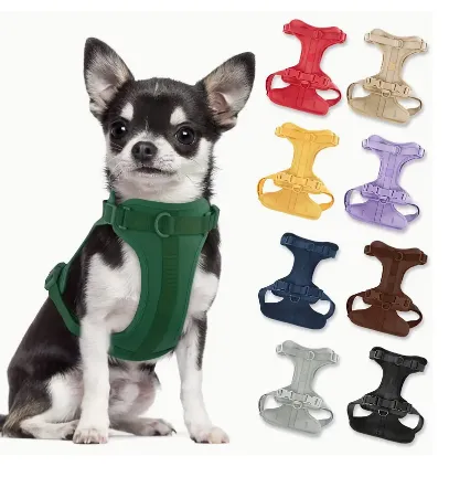 barking buddies harness - pale pink
