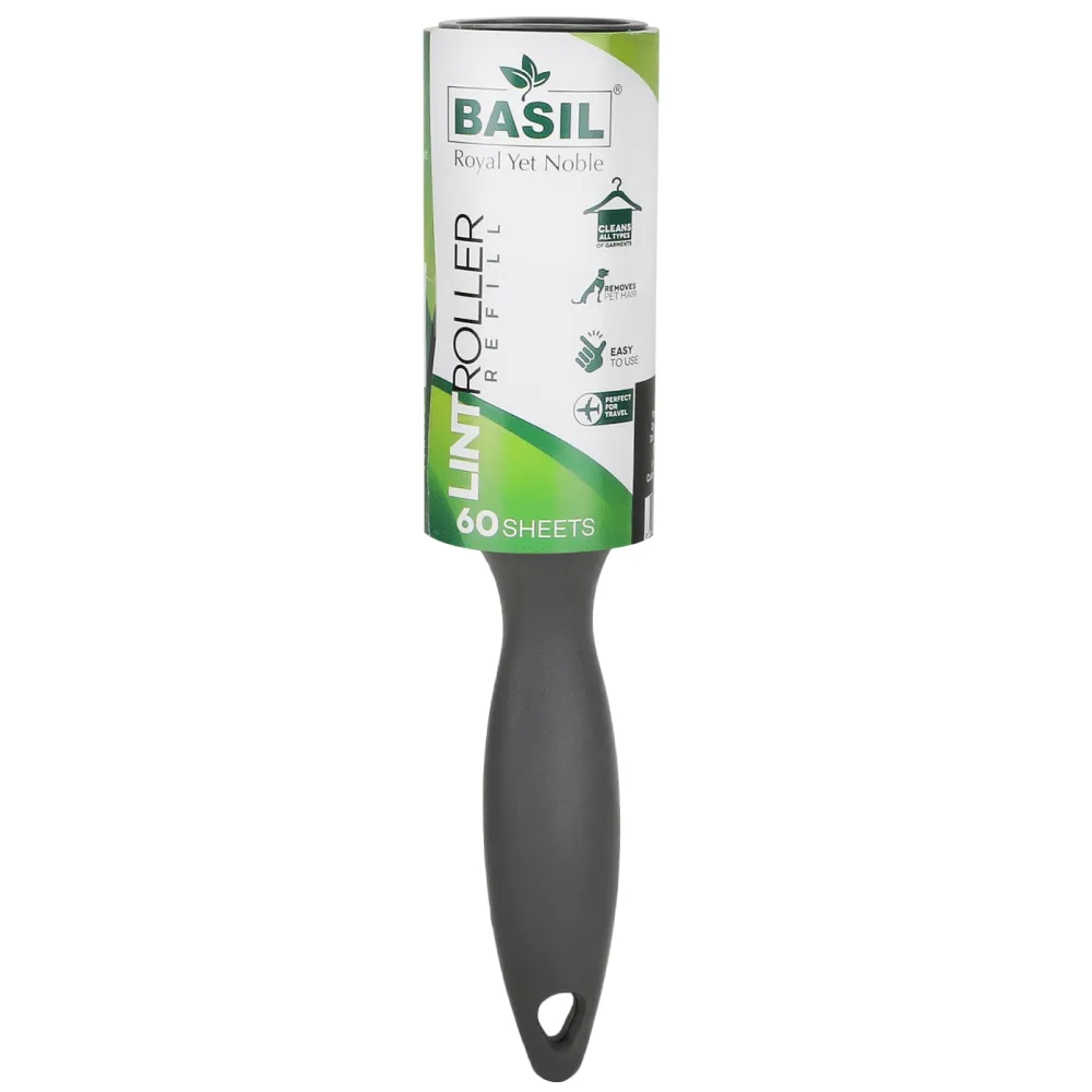 Basil Lint Roller for Dogs and Cats (Black)