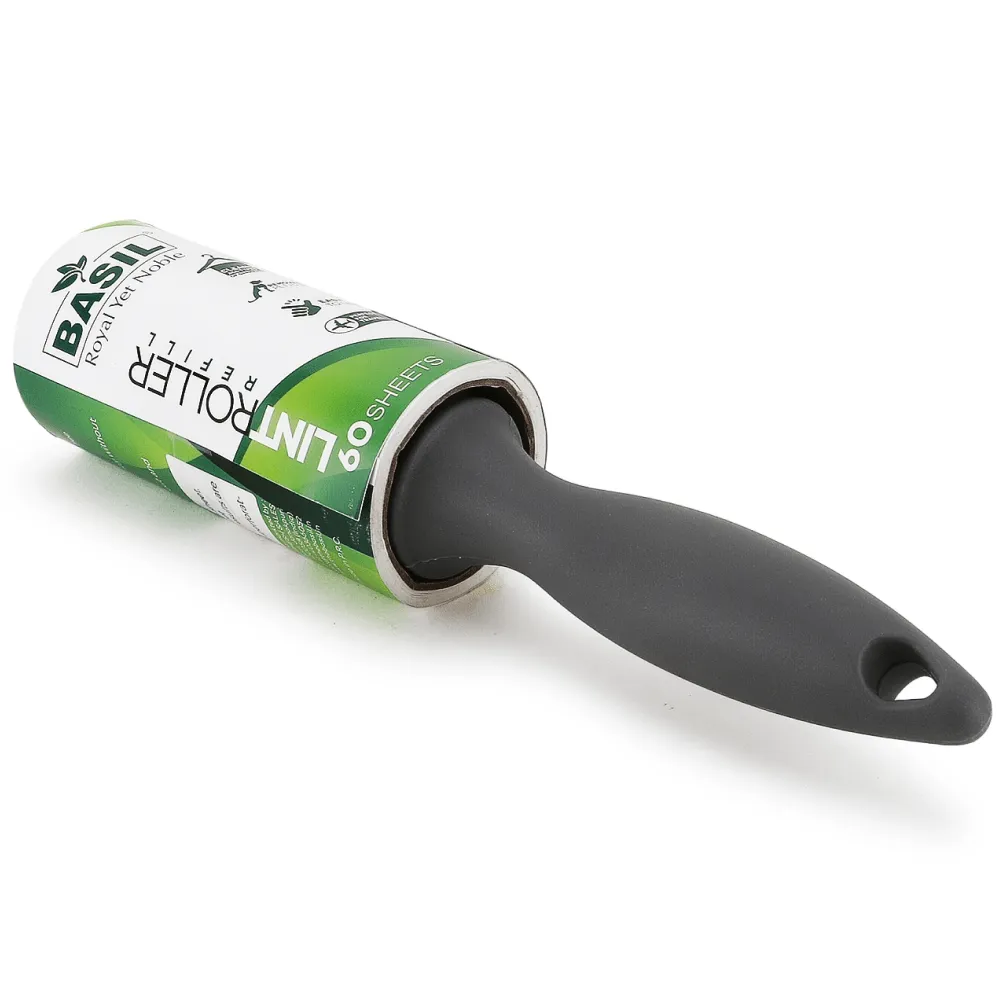 Basil Lint Roller for Dogs and Cats (Black)