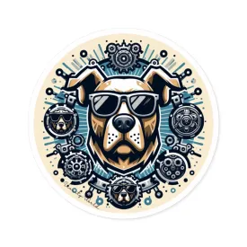Bruno The Dog Sticker, Indoor\Outdoor