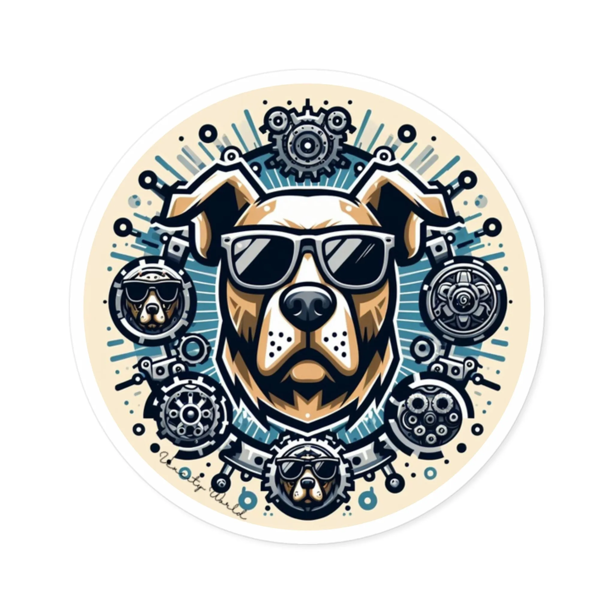 Bruno The Dog Sticker, Indoor\Outdoor