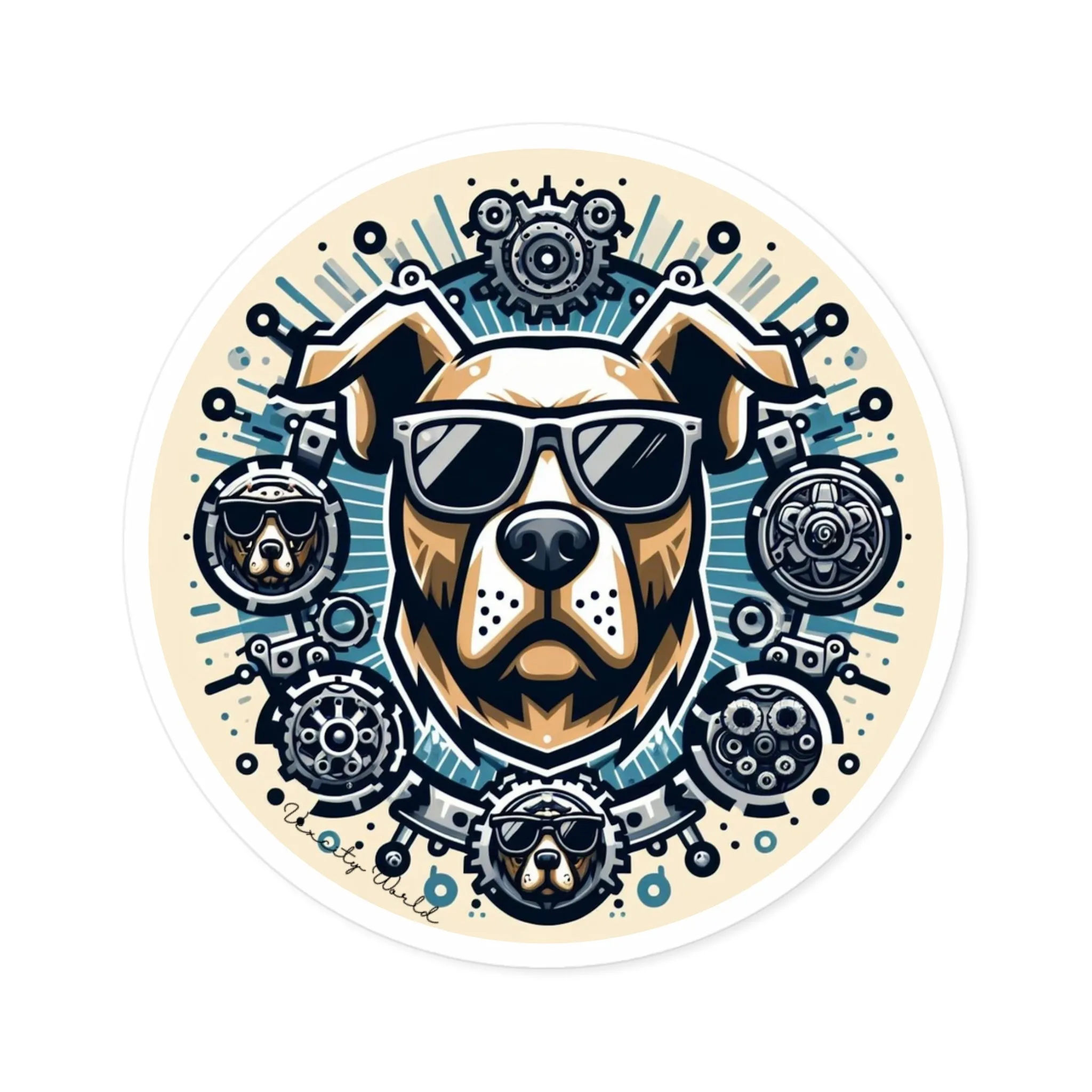 Bruno The Dog Sticker, Indoor\Outdoor