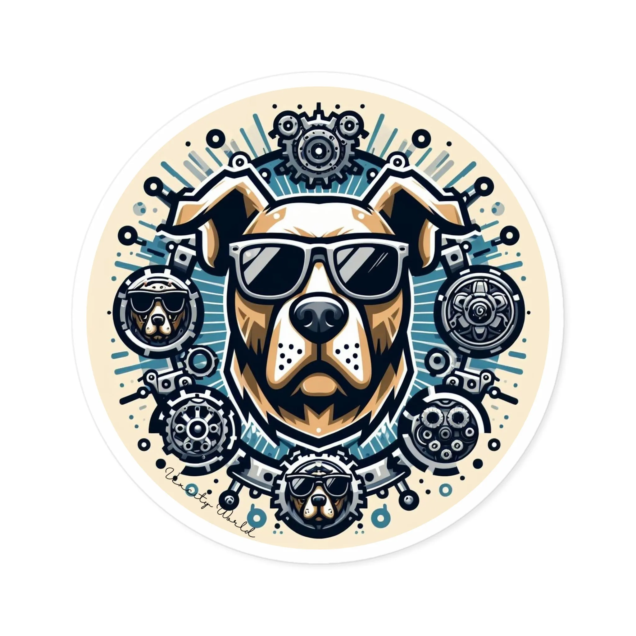 Bruno The Dog Sticker, Indoor\Outdoor