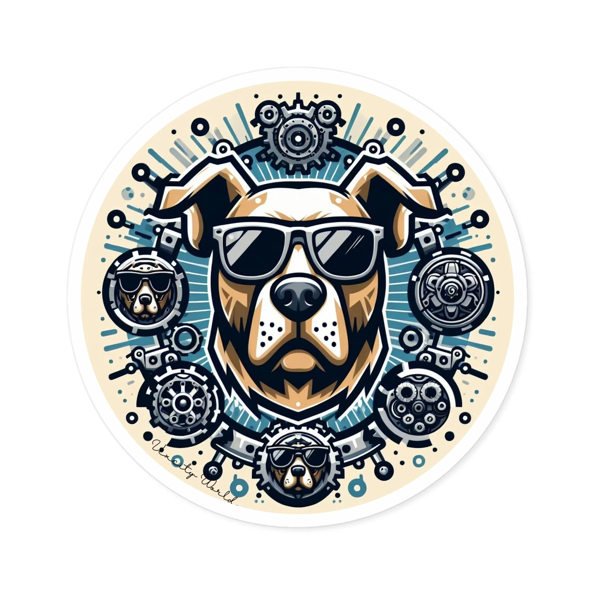 Bruno The Dog Sticker, Indoor\Outdoor