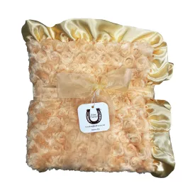 Butter Rosebud Double Sided Baby Blanket