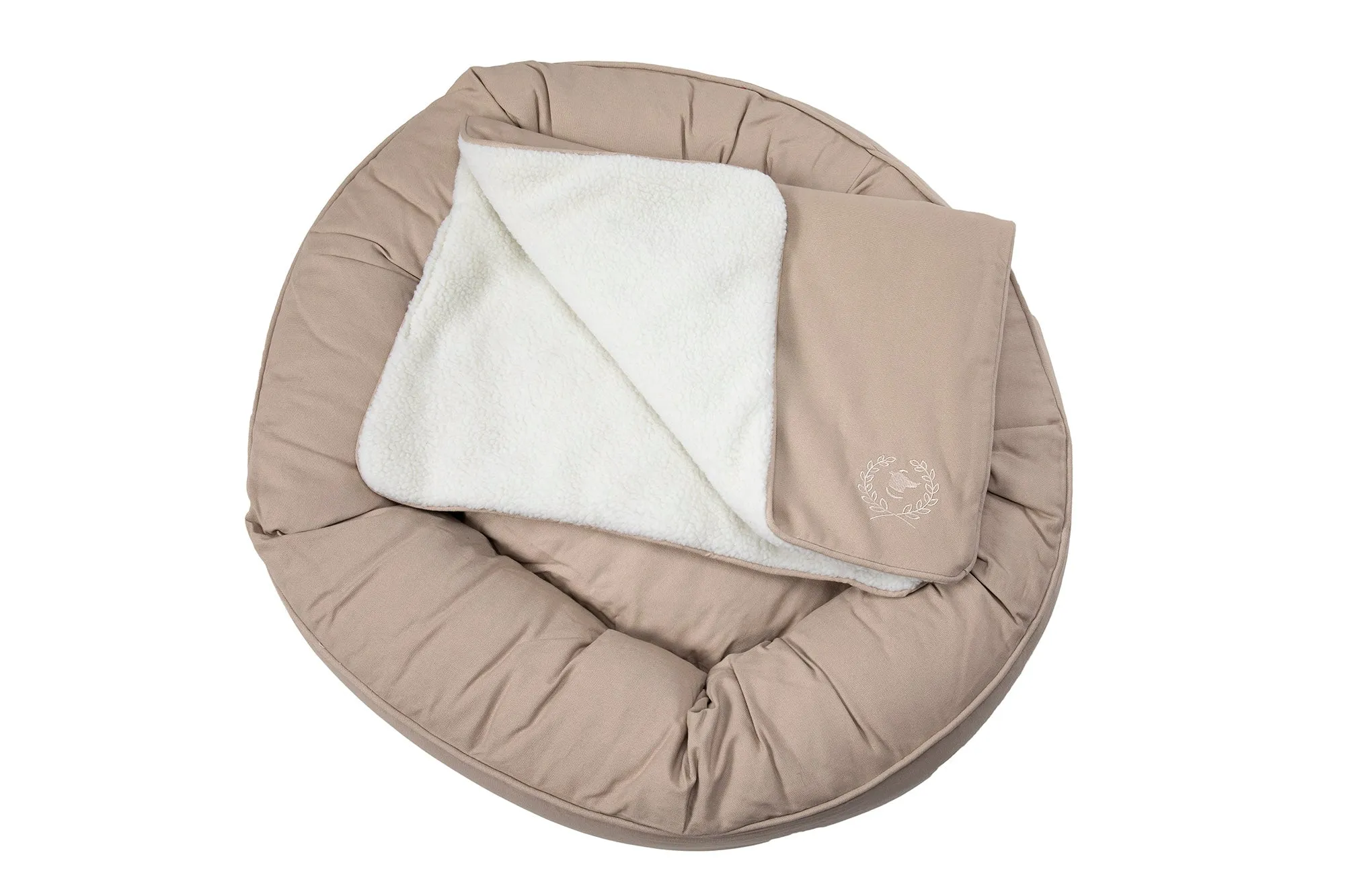 Canine Styles - Cotton Canvas - Monochromatic Nesting with self colored piping - Black Gray Tan