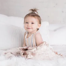 Champagne Rosebuds Baby Blanket