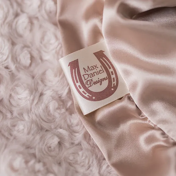 Champagne Rosebuds Baby Blanket