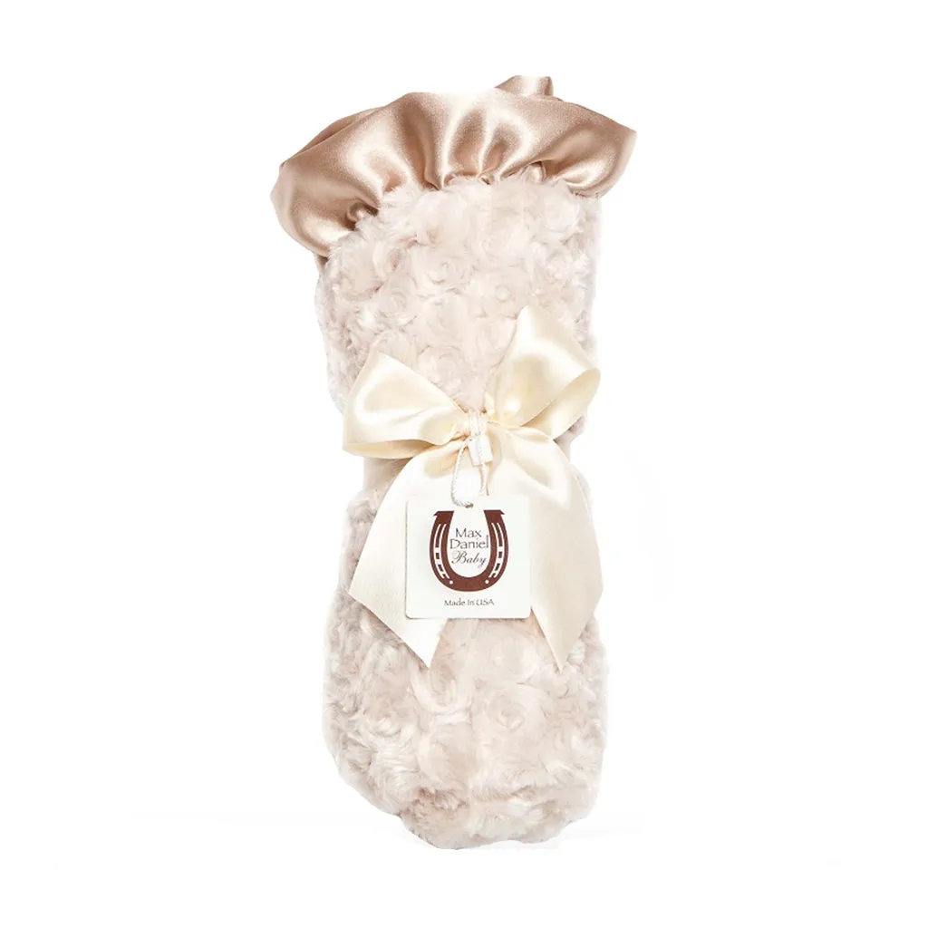 Champagne Rosebuds Baby Blanket