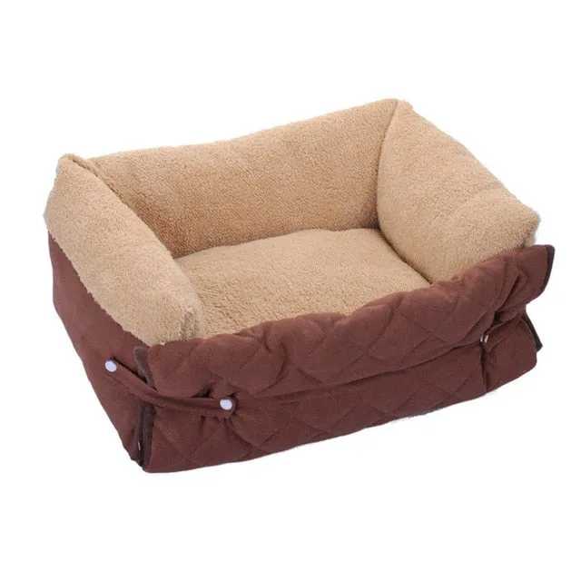 Cozy 4 Ways Multifunctional Warm Sofa Couch Dog Bed