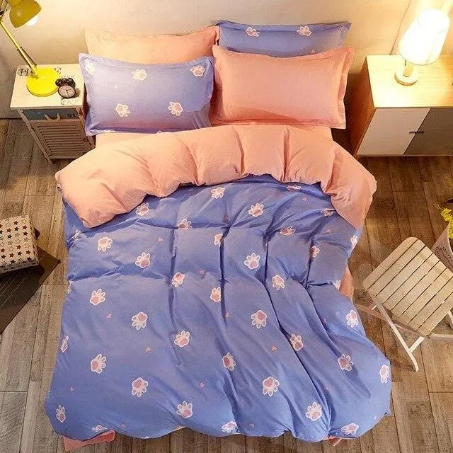 Cozy Dreams Luxury Printed Bedding Ensemble - Elegant Duvet Cover & Pillowcases