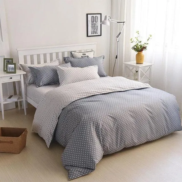 Cozy Dreams Luxury Printed Bedding Ensemble - Elegant Duvet Cover & Pillowcases