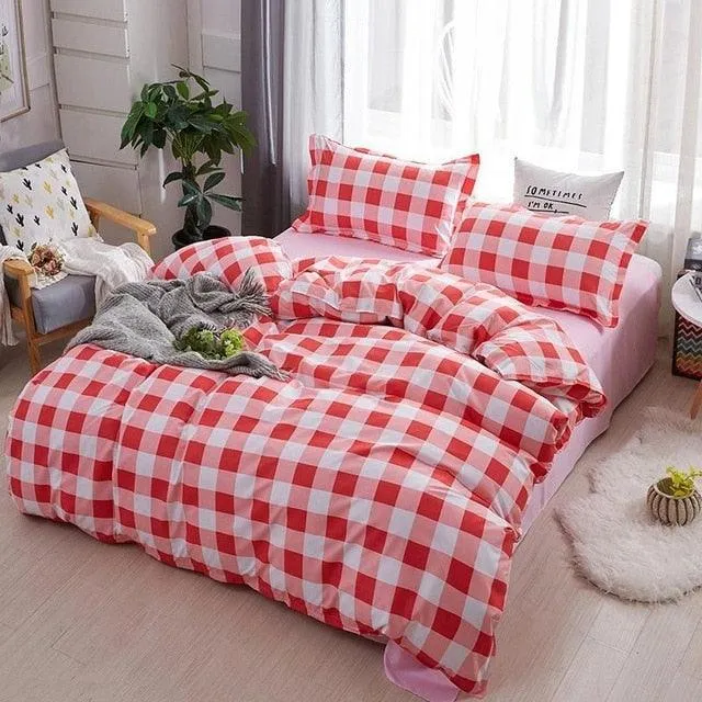 Cozy Dreams Luxury Printed Bedding Ensemble - Elegant Duvet Cover & Pillowcases