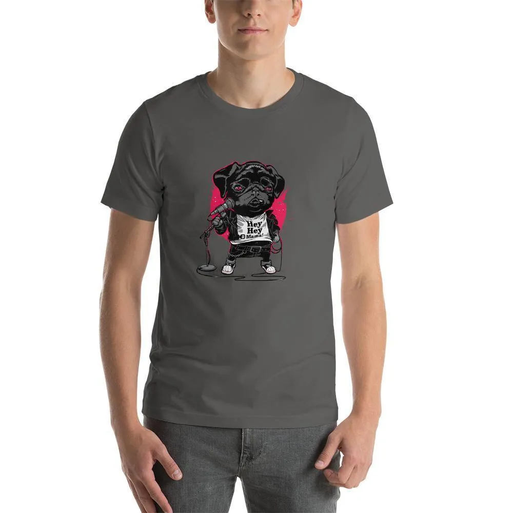 Cute Puppy Singing round neck T-shirts
