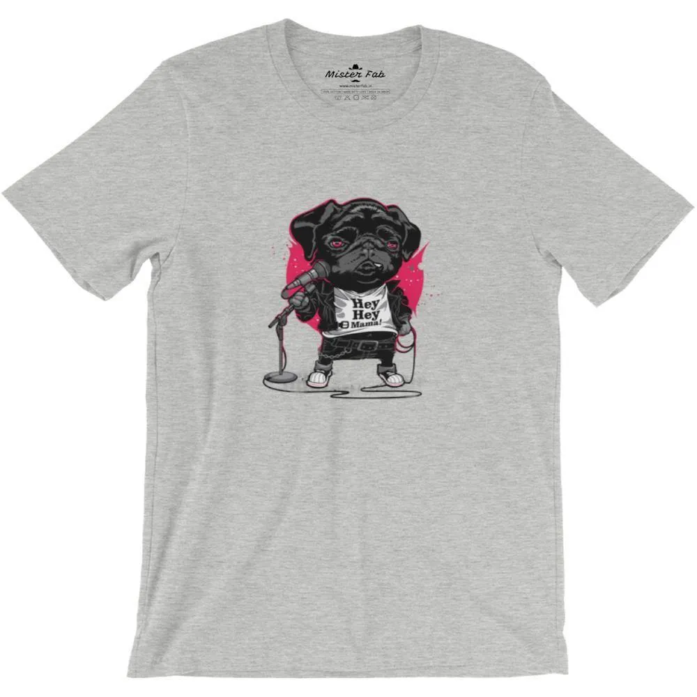 Cute Puppy Singing round neck T-shirts