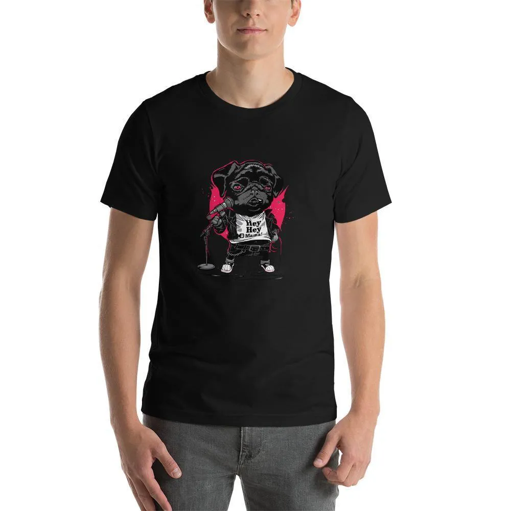 Cute Puppy Singing round neck T-shirts