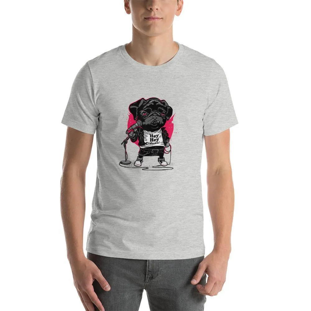 Cute Puppy Singing round neck T-shirts