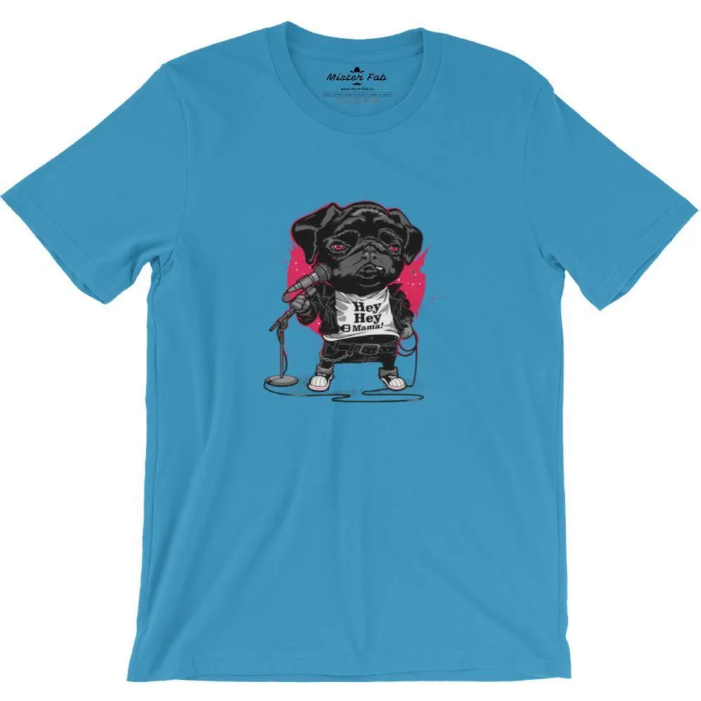 Cute Puppy Singing round neck T-shirts