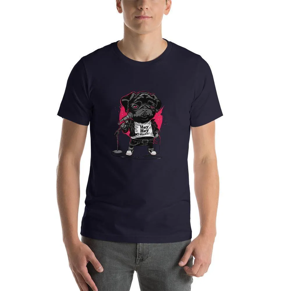 Cute Puppy Singing round neck T-shirts