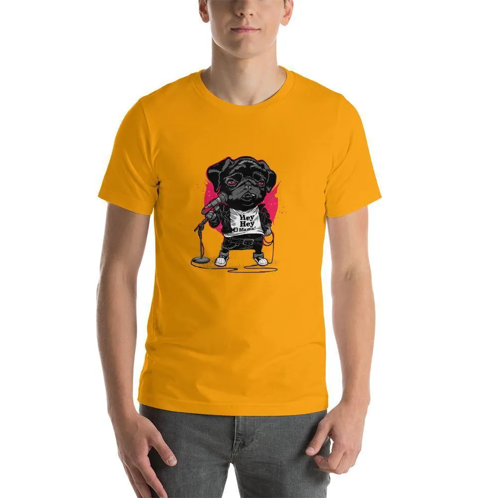 Cute Puppy Singing round neck T-shirts
