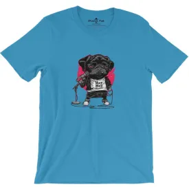 Cute Puppy Singing round neck T-shirts