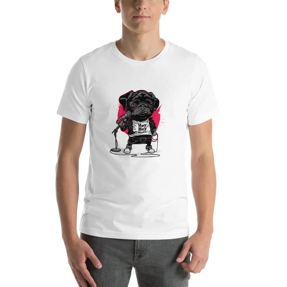 Cute Puppy Singing round neck T-shirts