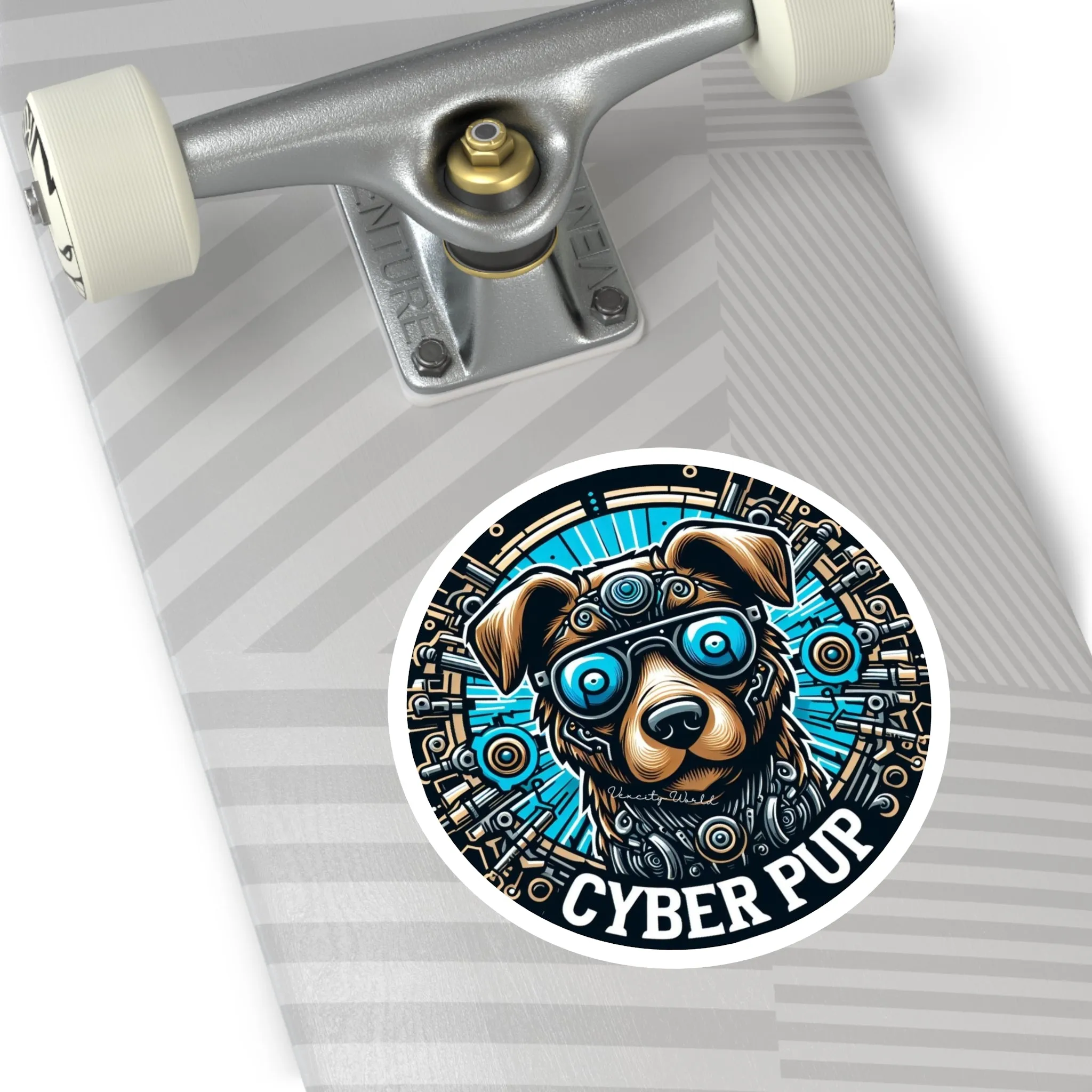Cyber PuP  Dog Sticker, Indoor\Outdoor