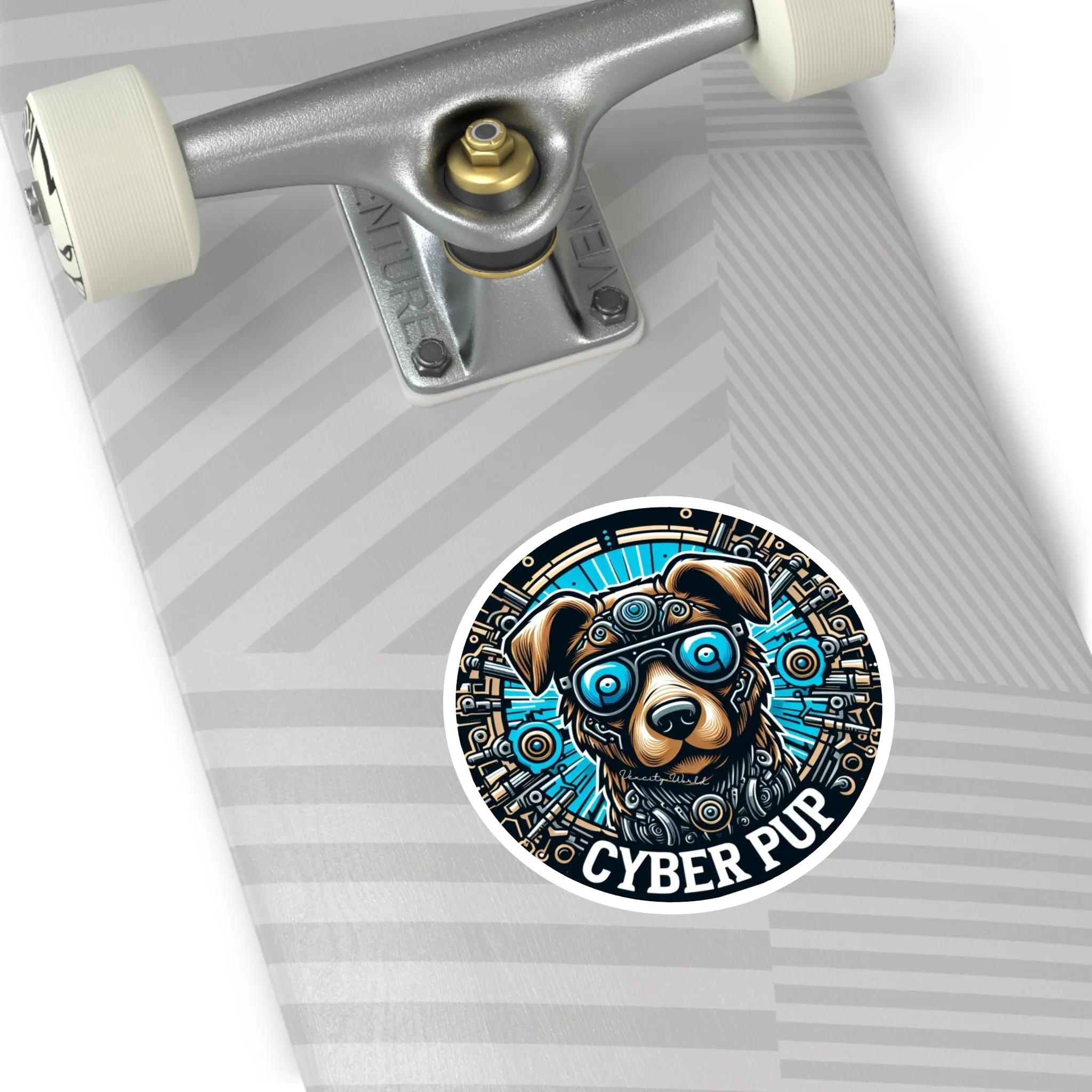 Cyber PuP  Dog Sticker, Indoor\Outdoor