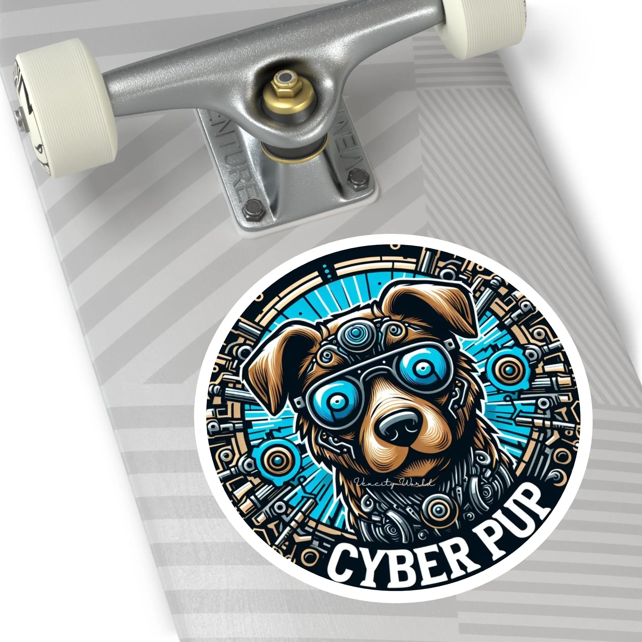 Cyber PuP  Dog Sticker, Indoor\Outdoor