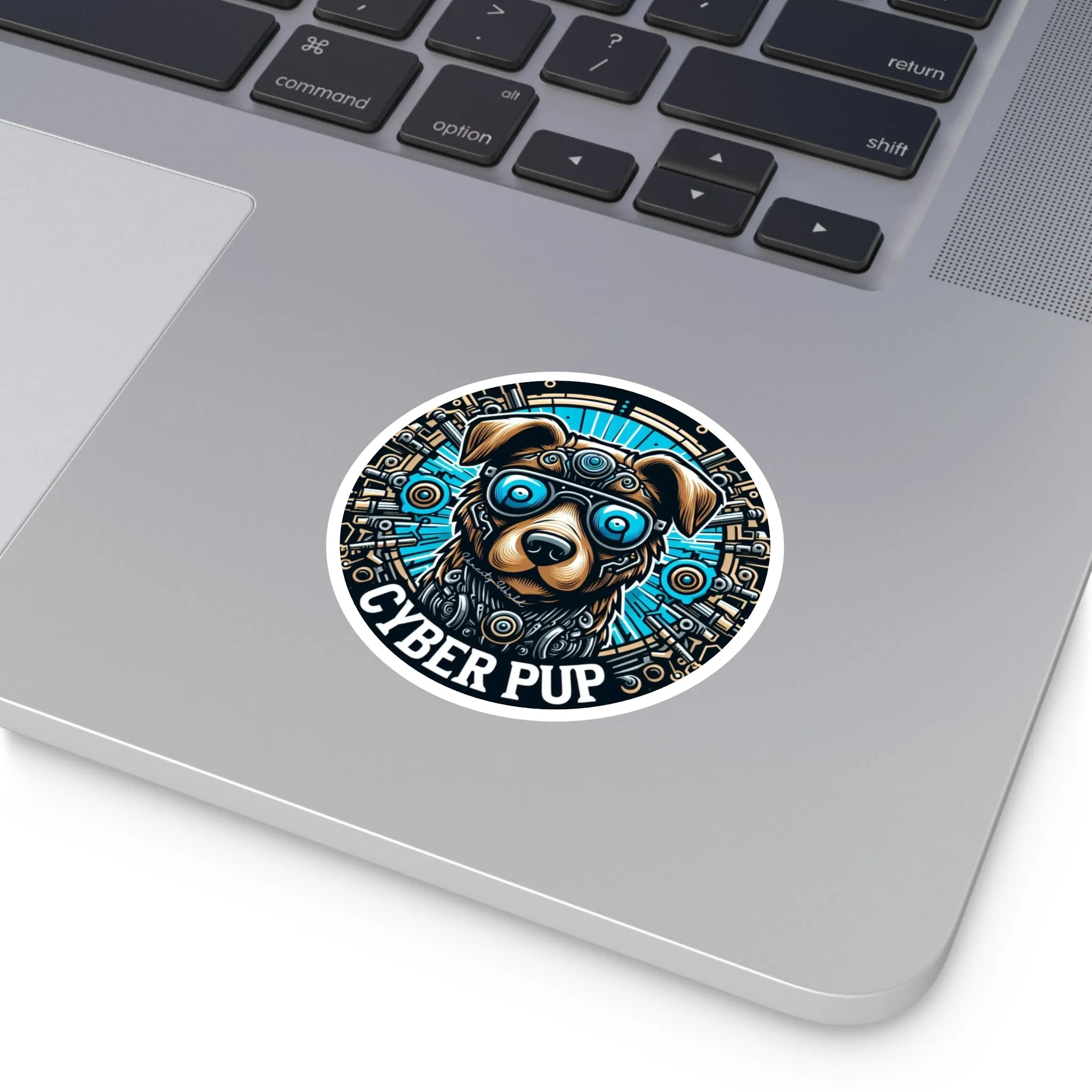 Cyber PuP  Dog Sticker, Indoor\Outdoor