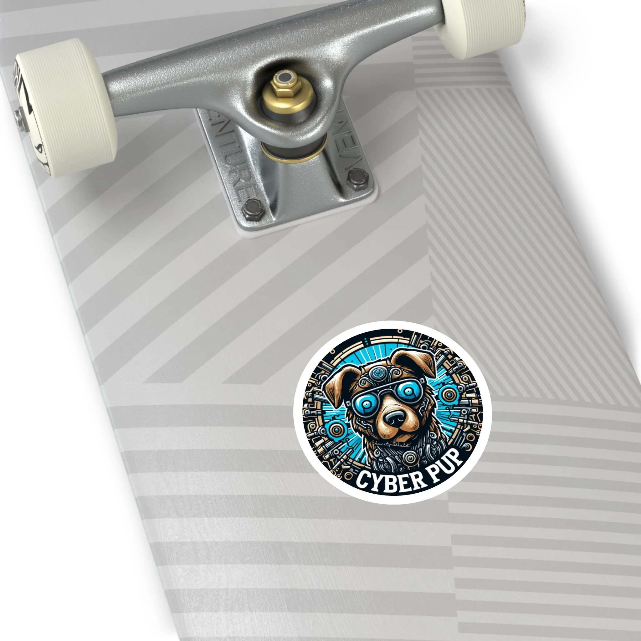 Cyber PuP  Dog Sticker, Indoor\Outdoor