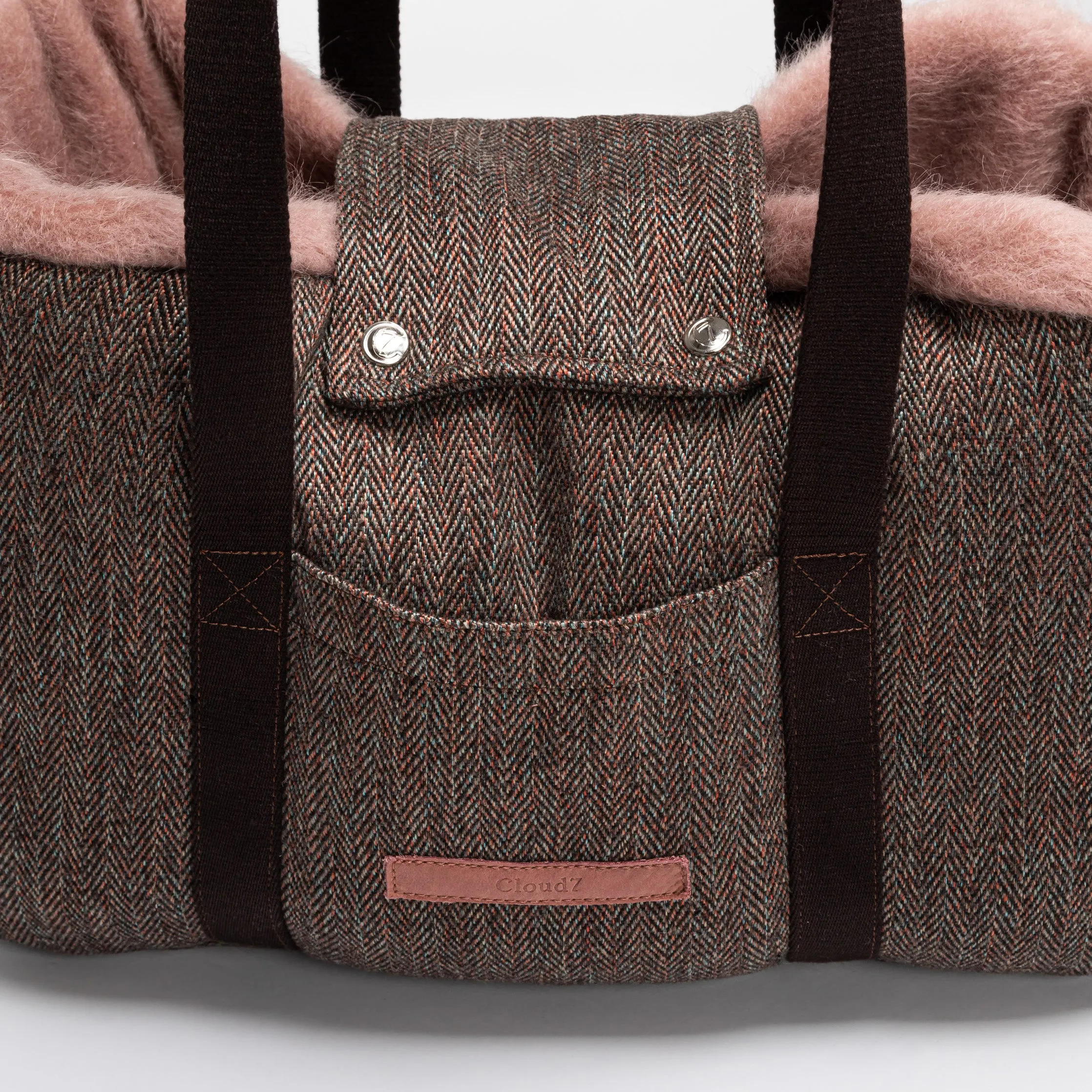 Dog Bag Milano Herringbone Brown from Cloud 7