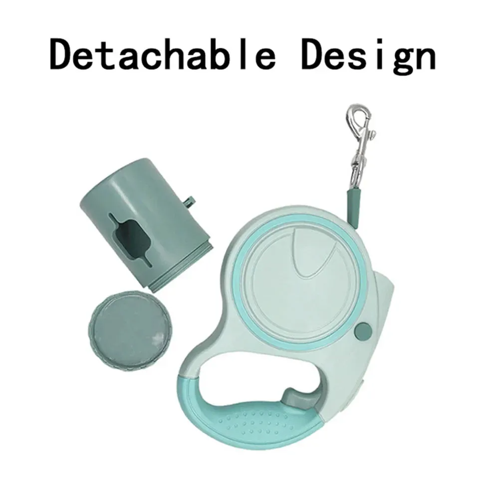 Dog Leash With Led Lights and Garbage Bag