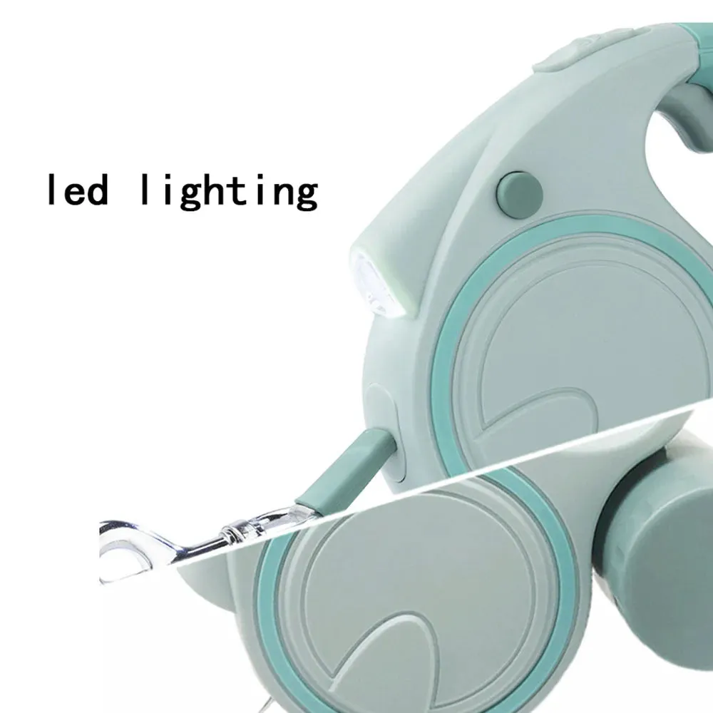 Dog Leash With Led Lights and Garbage Bag
