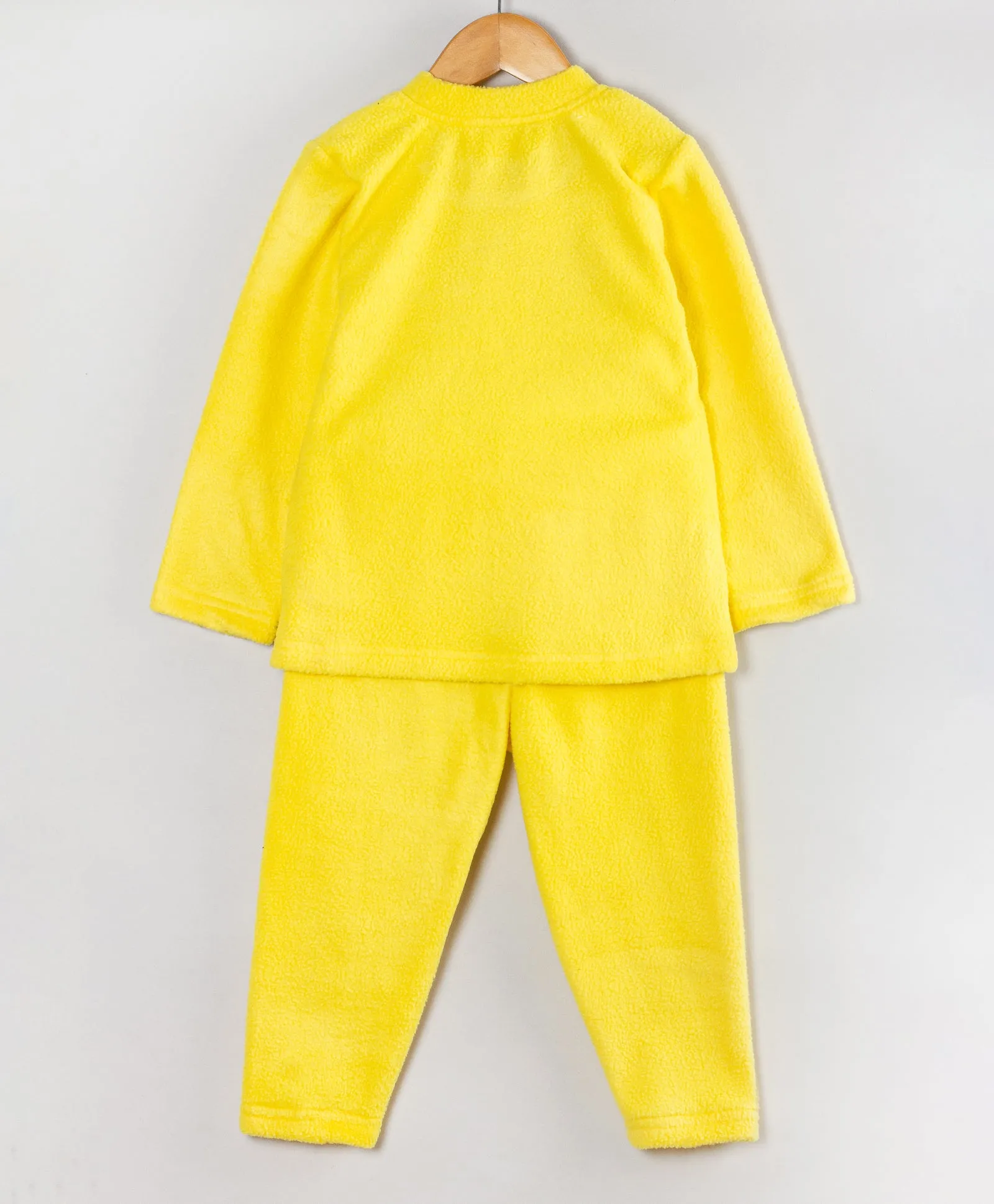 DOG PATCHWORK YELLOW FLEECE SET