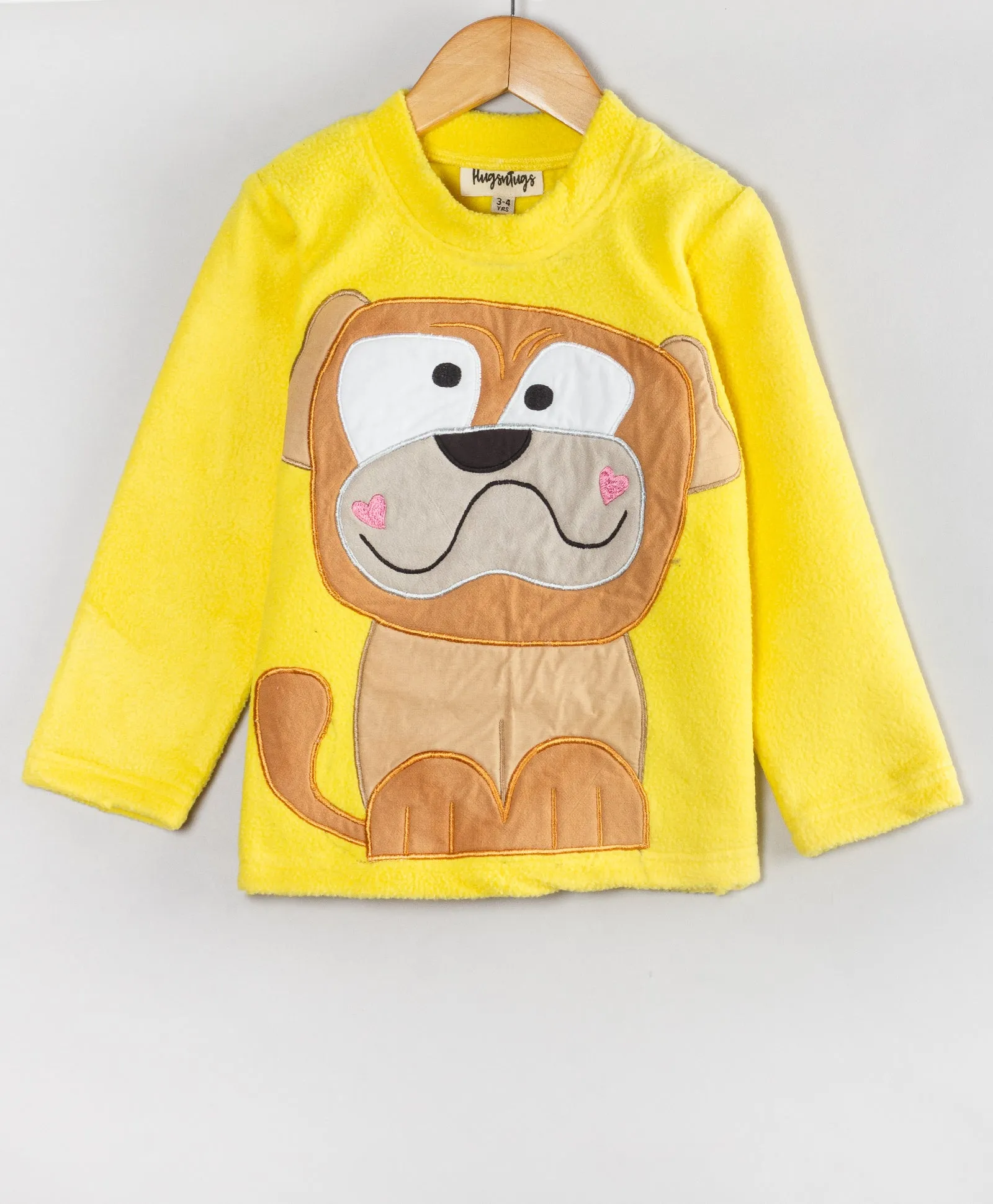 DOG PATCHWORK YELLOW FLEECE SET