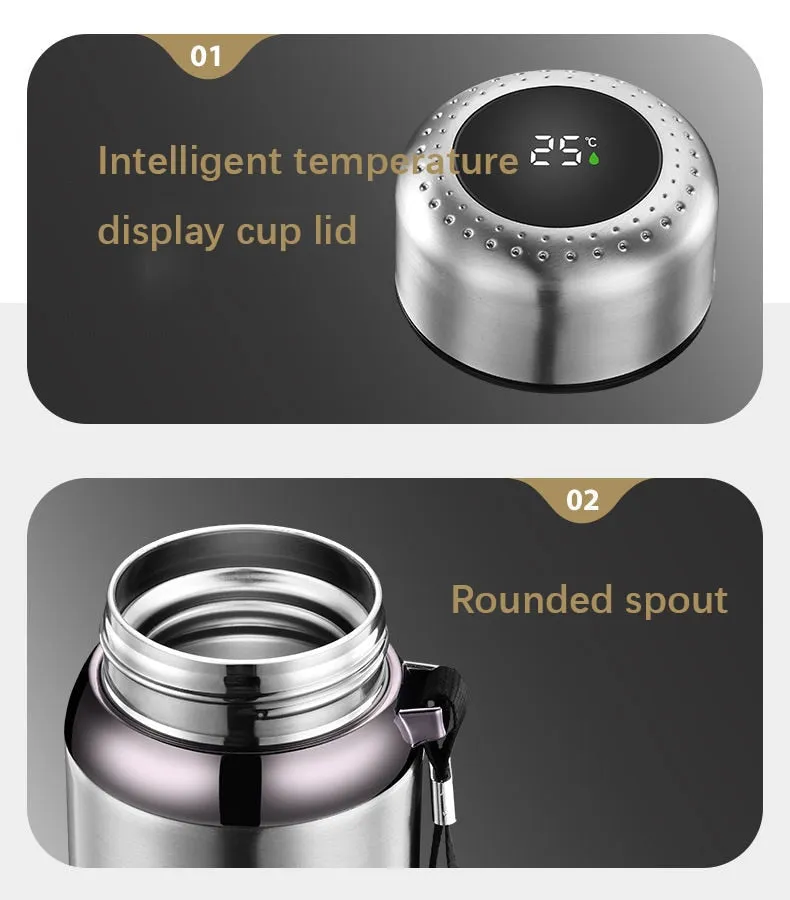 Funki Buys | Water Bottles | Vacuum Flask Tea Separation | LED