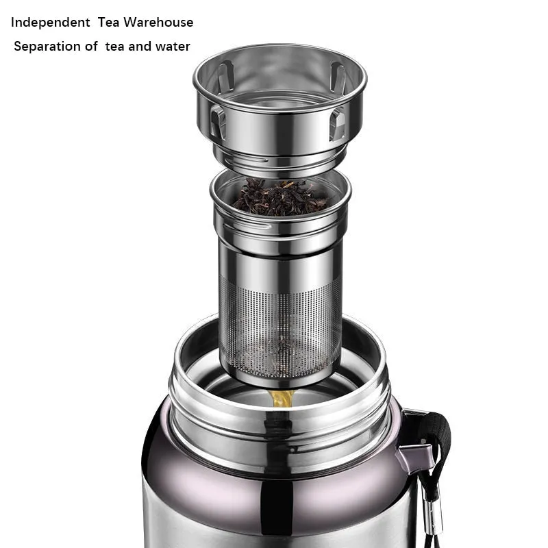 Funki Buys | Water Bottles | Vacuum Flask Tea Separation | LED