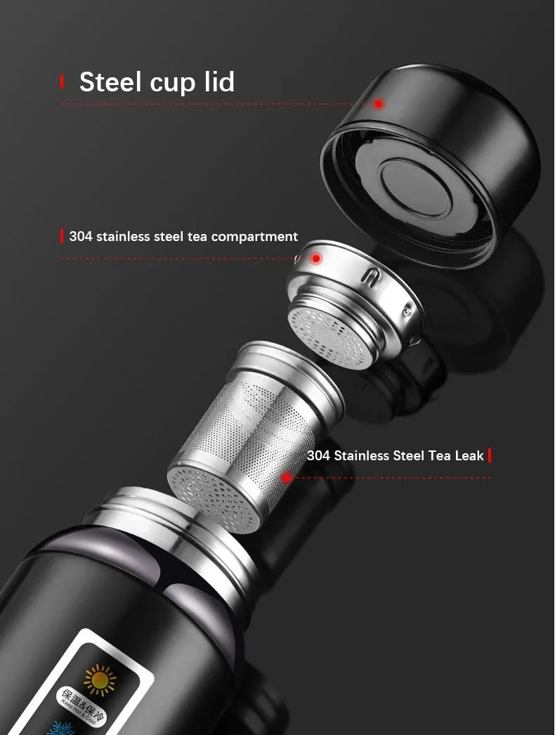 Funki Buys | Water Bottles | Vacuum Flask Tea Separation | LED