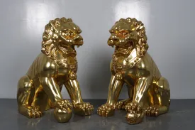 Gold Leaf Male Foo Dog