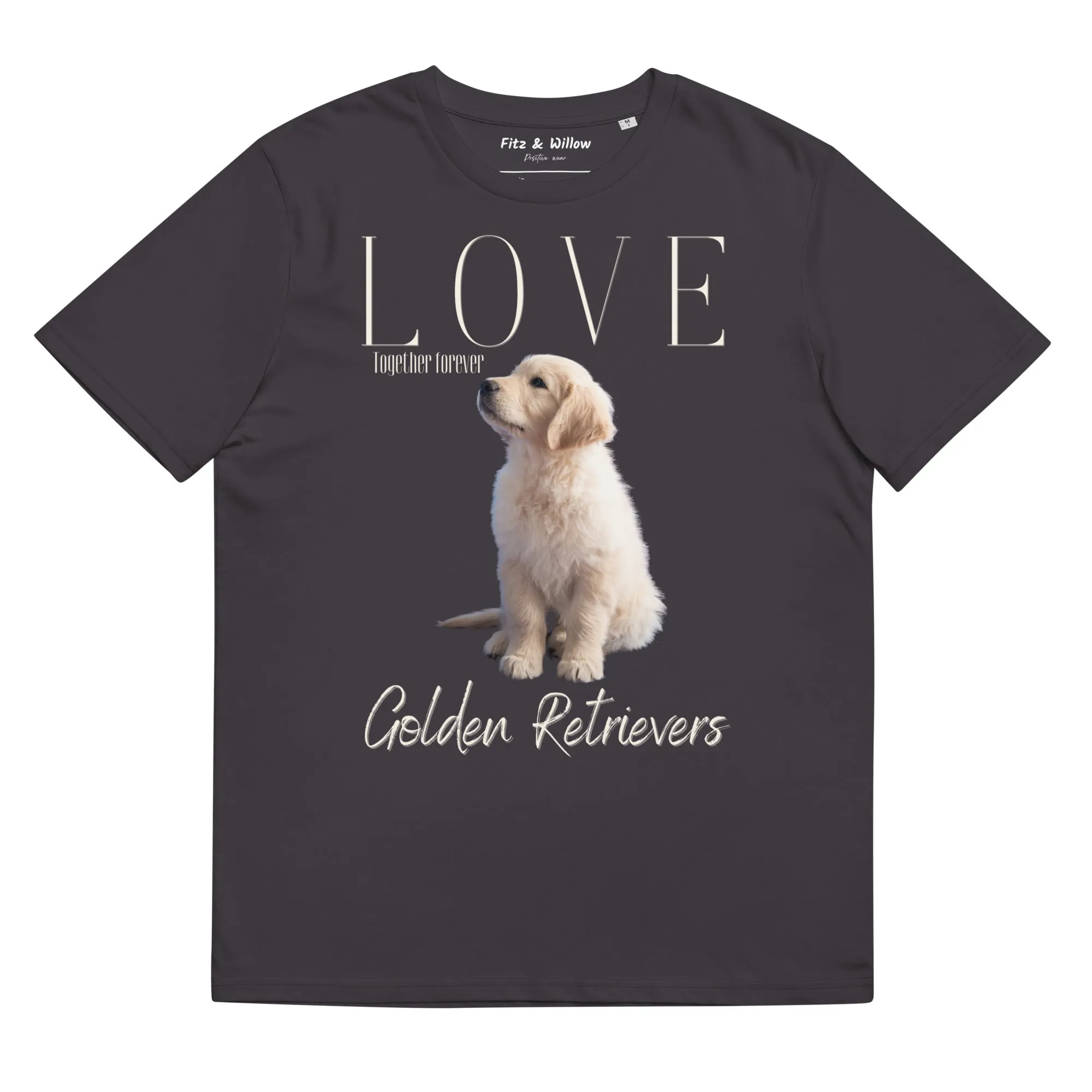 Golden Retriever Puppy lovers, organic cotton t-shirt